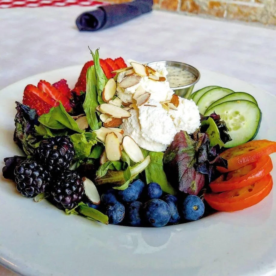 Fresh fruit, cheese and charcuterie arrangement